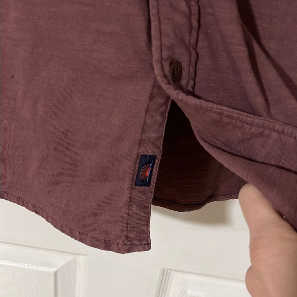 Faherty Mauve Button-Up Shirt - image 3